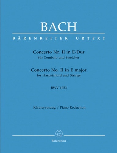 Bach: Concerto for Keyboard No.2 in E (BWV 1053) published by Barenreiter