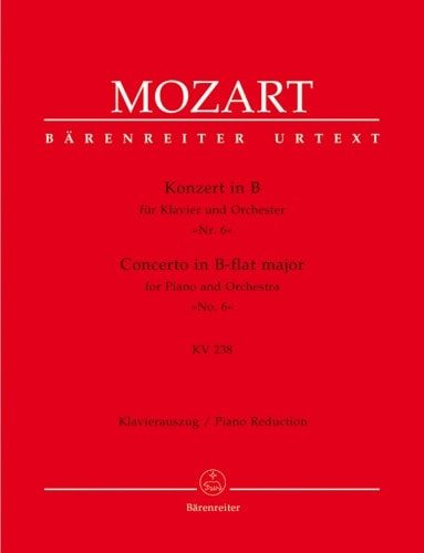 Mozart: Concerto No 6 in Bb  KV238 for 2 Pianos published by Barenreiter