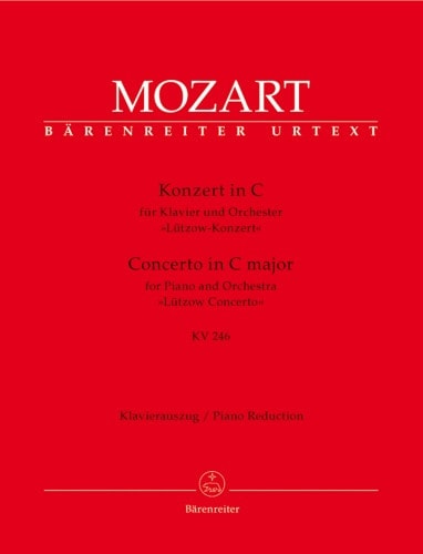 Mozart: Concerto No 8 in C  KV246 for 2 Pianos published by Barenreiter