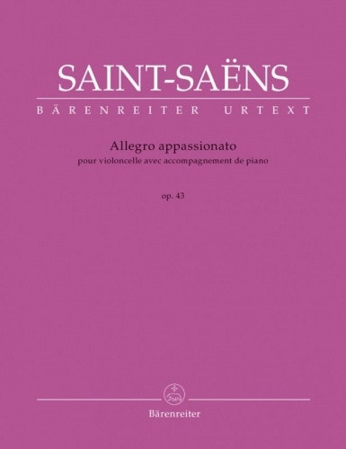 Saint-Saens: Allegro Appassionato Opus 43 for Cello published by Barenreiter