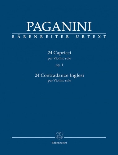 Paganini: 24 Capricci Opus 1 & 24 Contradanze Inglesi for Solo Violin published by Barenreiter