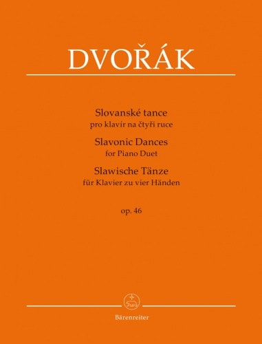 Dvorak: Slavonic Dances Opus 46 for Piano Duet published by Barenreiter
