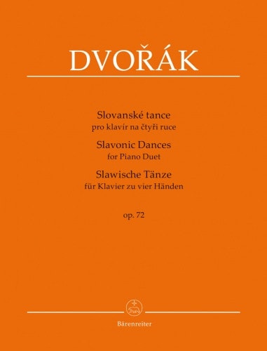 Dvorak: Slavonic Dances Opus 72 for Piano Duet published by Barenreiter