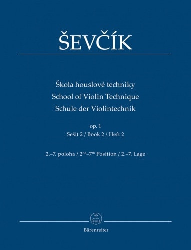 Sevcik: School of Violin Technique op. 1 Book 2 published by Barenreiter