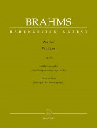 Brahms: Waltzes Opus 39 for Piano published by Barenreiter (Easy Arrangement)