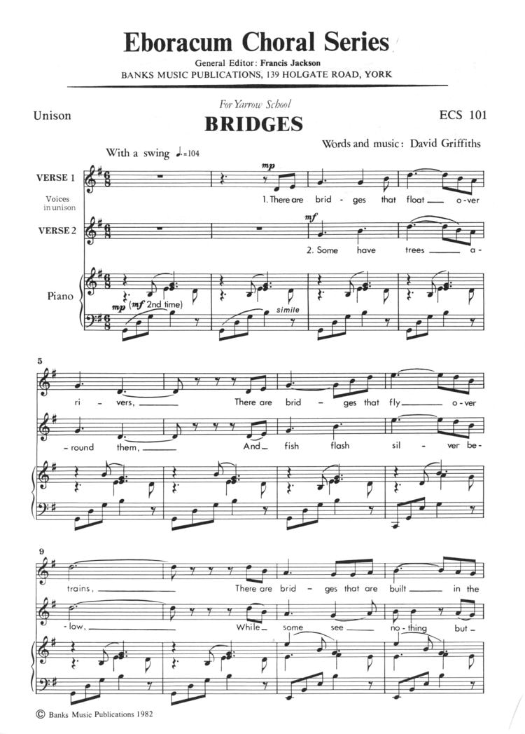Griffiths: Bridges (Unison) published by Eboracum