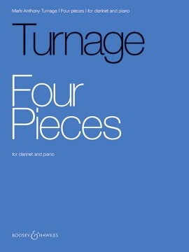 Turnage: Four Pieces for Clarinet published by Boosey & Hawkes