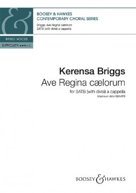 Briggs: Ave Regina caelorum SATB published by Boosey & Hawkes