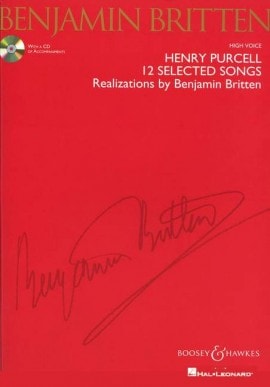 Purcell:12 Selected Songs - Realizations by Benjamin Britten (high voice) published by Boosey & Hawkes