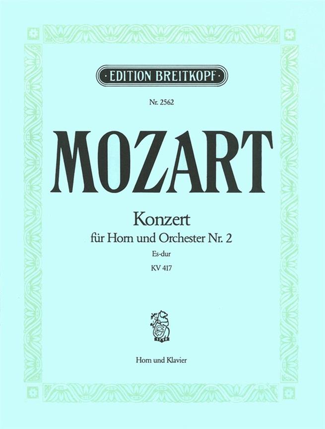 Mozart: Horn Concerto 2 in Eb KV417 for Horn published by Breitkopf