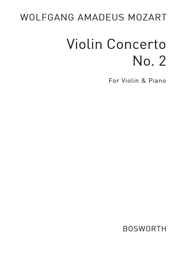 Forwoods ScoreStore Mozart Concerto No 2 in D K211 for Violin