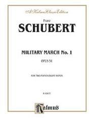 Schubert: Military March No 1 Opus 51 for Two Pianos, Eight Hands published by Kalmus