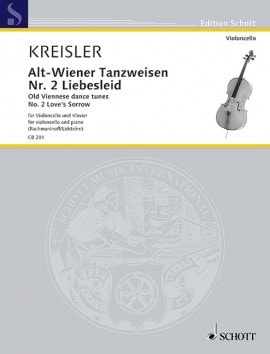 Kreisler: Old Viennese dance tunes for Cello published by Schott