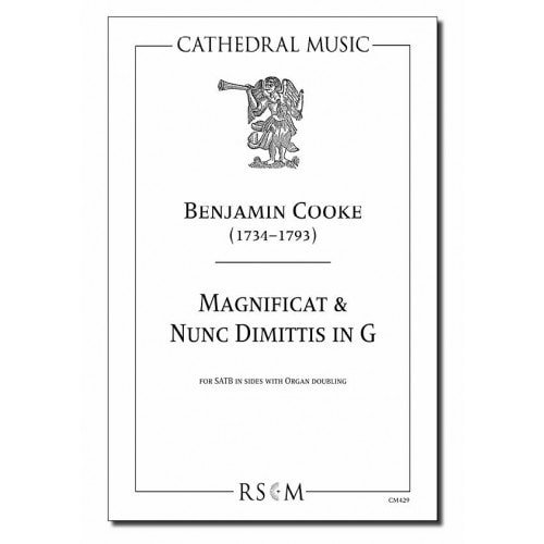 Cooke: Magnificat & Nunc Dimittis in G SATB published by Cathedral Music