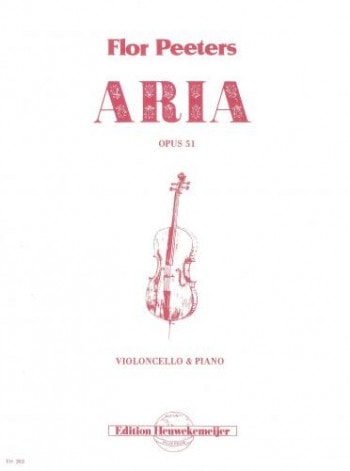 Peeters: Aria for Cello published by Heuwekemijer