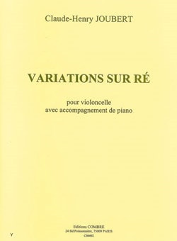 Joubert: Variations Sur Re for Cello published by Editions Combre