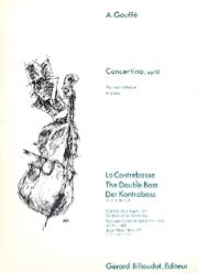 Gouffe: Concertino Opus 10 for Double Bass published by Billaudot