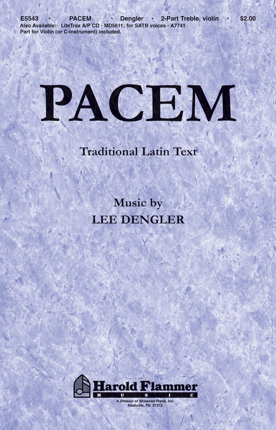 Dengler: Pacem 2pt published by Hal Leonard