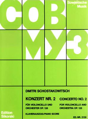 Shostakovich: Cello Concerto Number 2 Opus 126 published by Sikorski