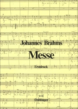 Brahms: Missa Canonica published by Doblinger - Vocal Score
