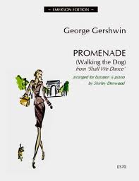 Gershwin: Promenade Walking the Dog for Bassoon published by Emerson