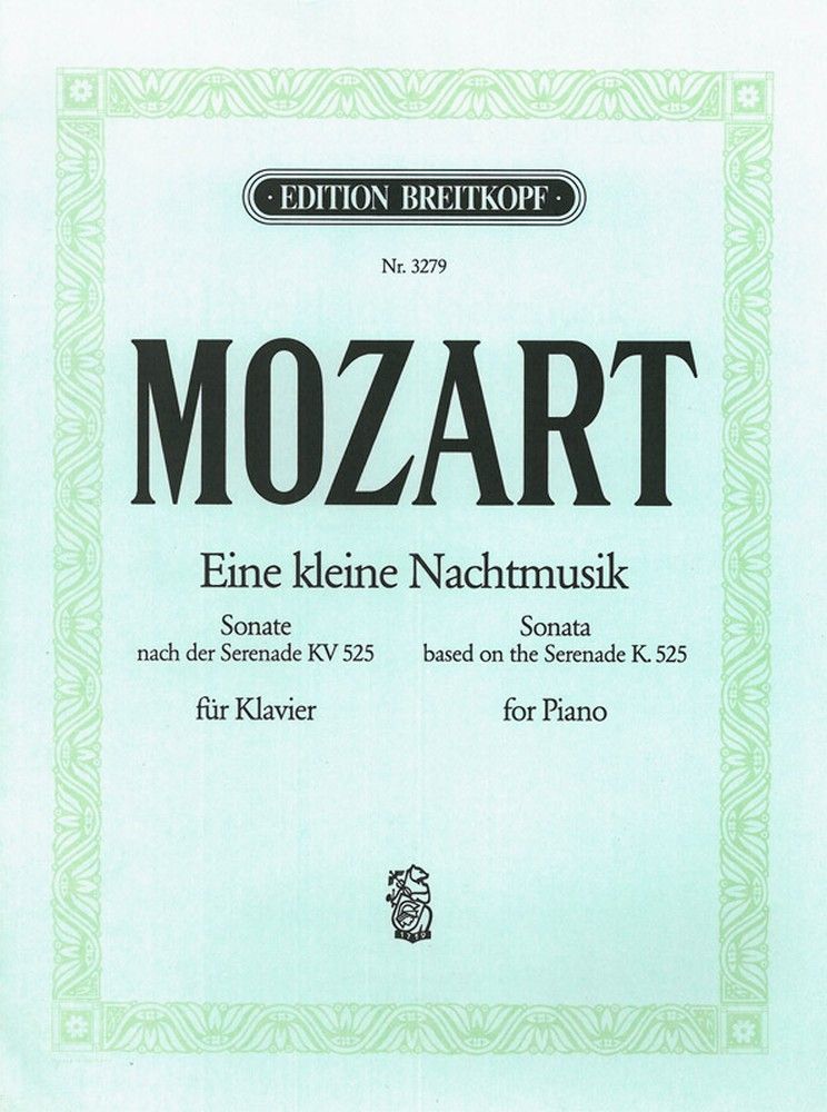 Mozart: Eine kleine Nachtmusik for Piano Solo published by Breitkopf
