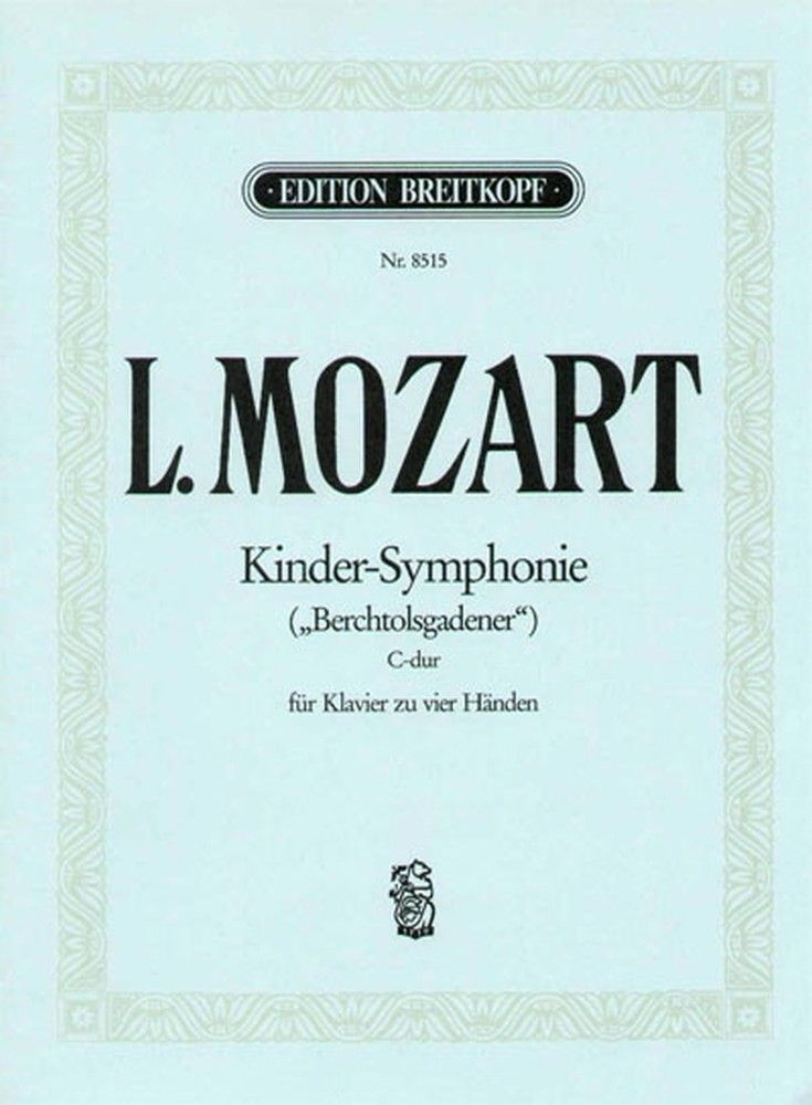 Mozart: Kinder-Symphonie for Piano Duet published by Breitkopf