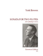 Bowen: Sonata for Two Flutes published by Emerson