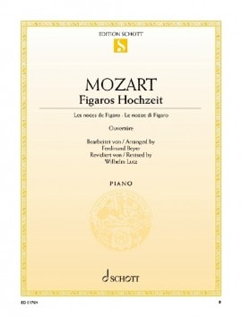 Mozart: The Marriage of Figaro Overture for Piano published by Schott