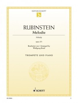 Rubinstein: Melodie Opus 3/1 for Trumpet published by Schott
