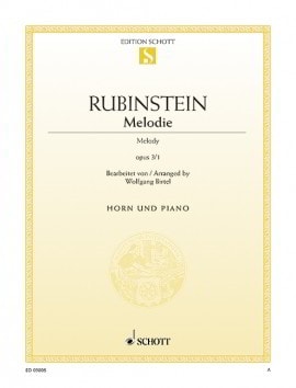 Rubinstein: Melodie Opus 3/1 for French Horn published by Schott