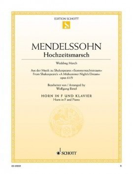 Mendelssohn: Wedding March for French Horn published by Schott