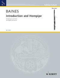 Baines: Introduction and Hornpipe for Bassoon published by Schott