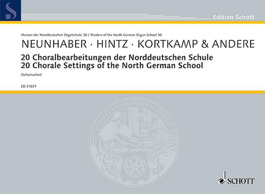 20 Choral Settings of the North German School for Organ published by Schott