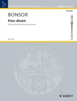 Bonsor: Hoe Down for Recorders published by Schott