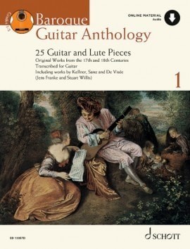 Baroque Guitar Anthology Volume 1 published by Schott (Book/Online