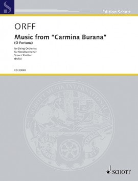 Orff: Music from Carmina Burana (O Fortuna) published by Schott (Score)