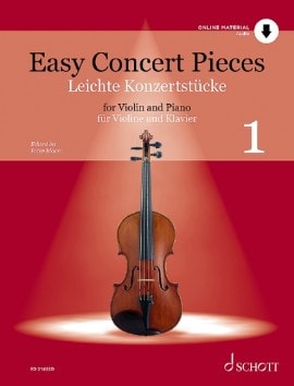 Easy Concert Pieces 1 - Violin published by Schott (Book/Online Audio)