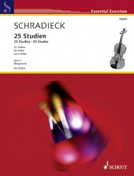 Schradieck: 25 Studies for Violin published by Schott