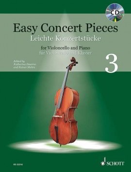 Easy Concert Pieces 3 - Cello published by Schott (Book & CD)