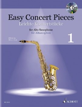 Easy Concert Pieces 1 - Alto Saxophone published by Schott (Book & CD)