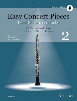 Easy Concert Pieces 2 - Clarinet published by Schott (Book/Online Audio ...