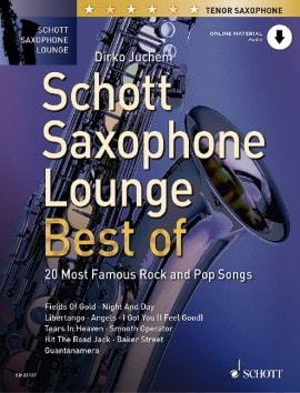 Saxophone Lounge : Best Of for Tenor Saxophone published by Schott (Book/Online Audio)