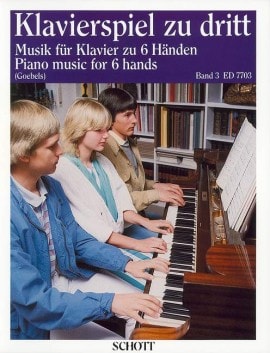 Klavierspiel zu dritt (Piano Playing for Three) Volume 3 published by Schott