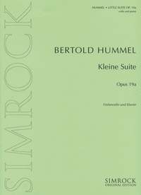 Hummel: Little Suite Opus 19a for Cello published by Simrock