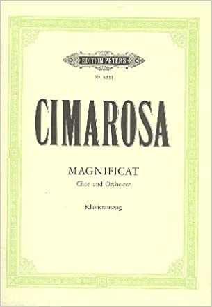 Cimarosa: Magnificat published by Peters - Vocal Score