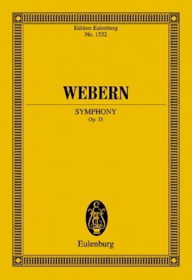 Webern: Symphony Opus 21 (Study Score) published by Eulenburg