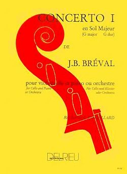 Breval: Concertino No 2 in C for Cello published by Delrieu