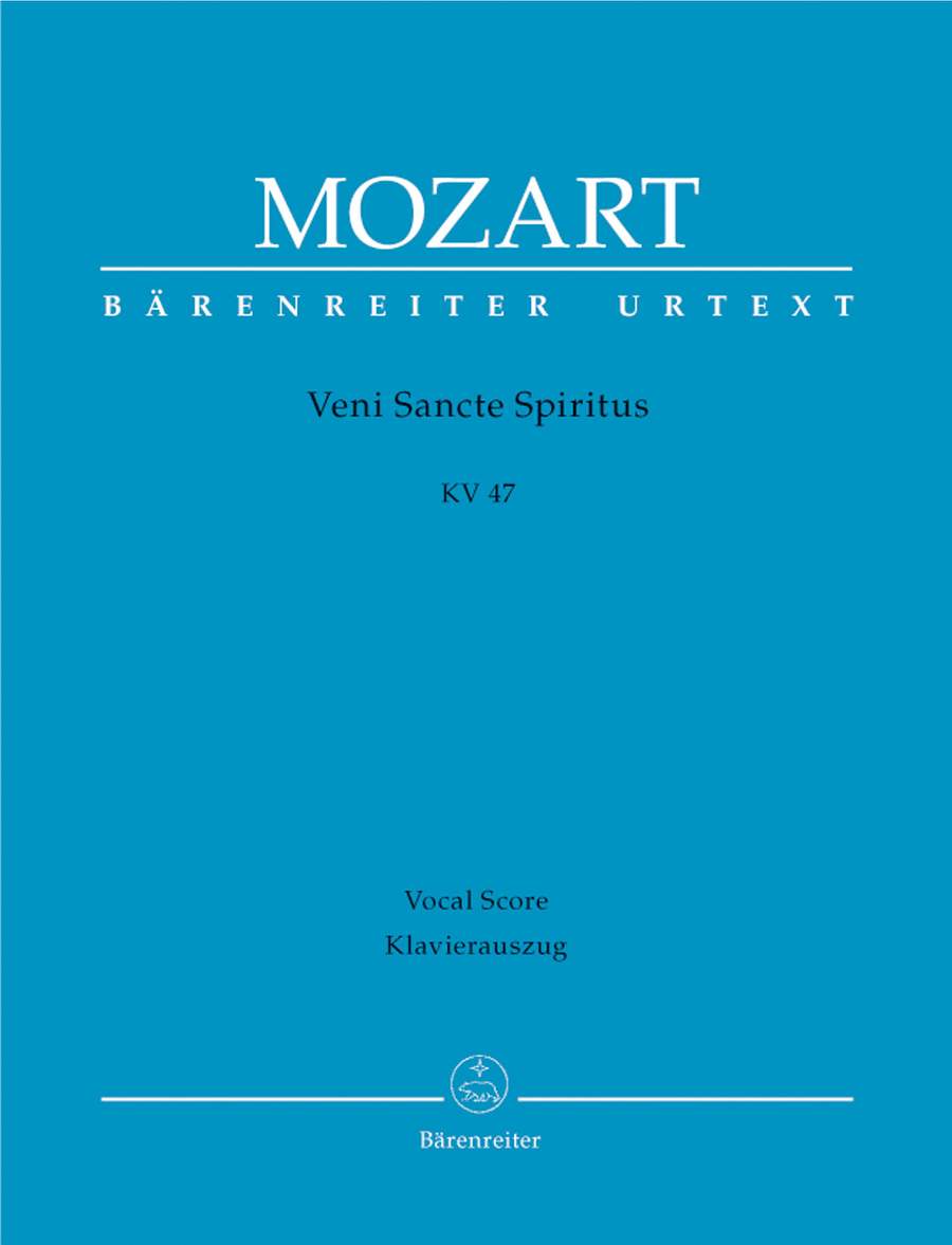 Mozart: Veni Sancte Spiritus (K47) published by Barenreiter Urtext - Vocal Score