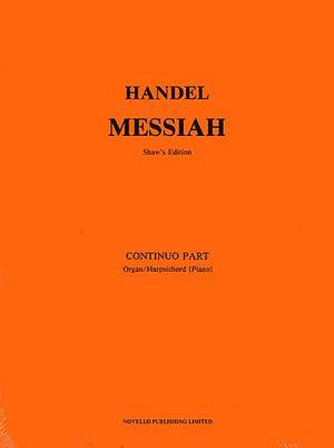 Handel: Messiah published by Novello - Continuo part